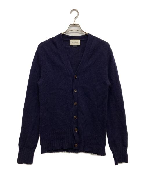 GUCCI（グッチ）GUCCI (グッチ) ニットカーディガン ネイビー サイズ:Sの古着・服飾アイテム