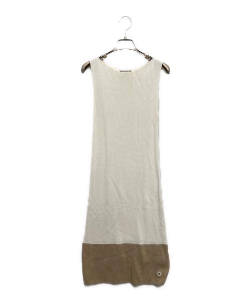 BALENCIAGA（バレンシアガ）BALENCIAGA (バレンシアガ) ノースリーブワンピース ホワイト サイズ:34の古着・服飾アイテム