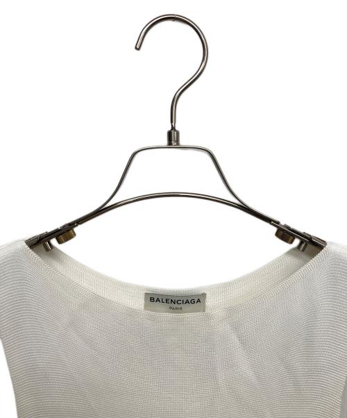 BALENCIAGA（バレンシアガ）BALENCIAGA (バレンシアガ) ノースリーブワンピース ホワイト サイズ:34の古着・服飾アイテム
