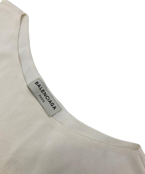 BALENCIAGA（バレンシアガ）BALENCIAGA (バレンシアガ) ノースリーブワンピース ホワイト サイズ:34の古着・服飾アイテム