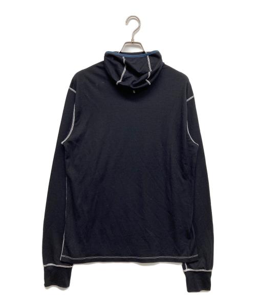 NULABEL CM1YOK42（ニューレーベルシーエム1ワイ0ケイ42）NULABEL CM1YOK42 (ニューレーベルシーエム1ワイ0ケイ42) BALACLAVA T-SHIRT LS ブラック サイズ:Lの古着・服飾アイテム