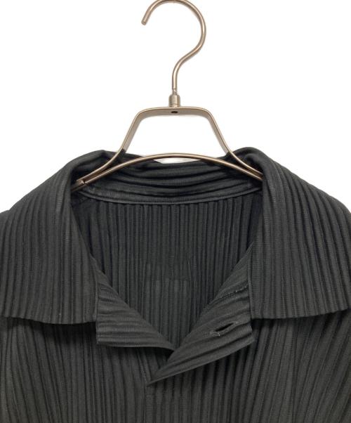 HOMME PLISSE ISSEY MIYAKE（オム プリッセ イッセイ ミヤケ）HOMME PLISSE ISSEY MIYAKE (オム プリッセ イッセイ ミヤケ) プリーツポロシャツ ブラック サイズ:2の古着・服飾アイテム