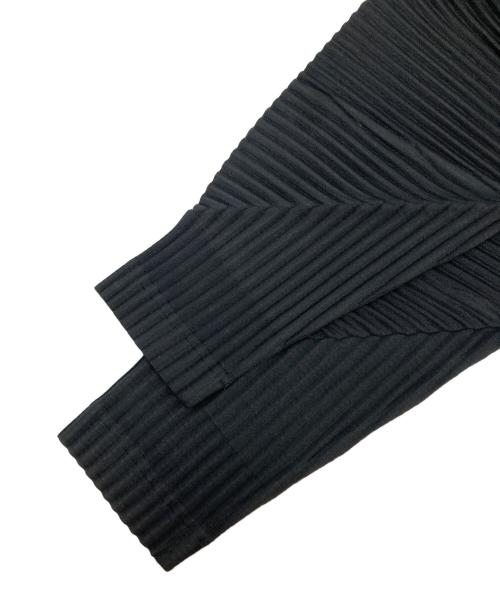 HOMME PLISSE ISSEY MIYAKE（オム プリッセ イッセイ ミヤケ）HOMME PLISSE ISSEY MIYAKE (オム プリッセ イッセイ ミヤケ) プリーツポロシャツ ブラック サイズ:2の古着・服飾アイテム