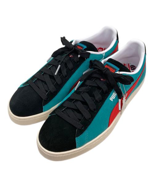 PUMA（プーマ）PUMA (プーマ) atmos (アトモス) SUEDE VTG KAMEN RIDER ATMOS GREEN LAGOON グリーン サイズ:26.5の古着・服飾アイテム