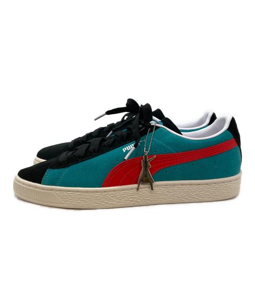 PUMA（プーマ）PUMA (プーマ) atmos (アトモス) SUEDE VTG KAMEN RIDER ATMOS GREEN LAGOON グリーン サイズ:26.5の古着・服飾アイテム