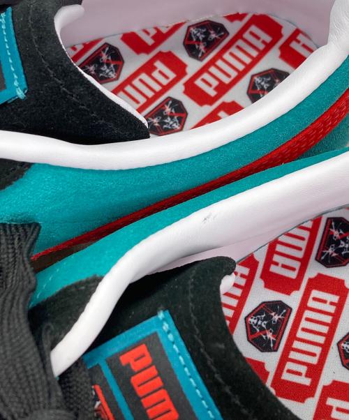 PUMA（プーマ）PUMA (プーマ) atmos (アトモス) SUEDE VTG KAMEN RIDER ATMOS GREEN LAGOON グリーン サイズ:26.5の古着・服飾アイテム