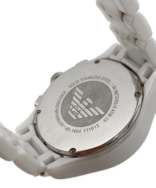 EMPORIO ARMANI（エンポリオアルマーニ）EMPORIO ARMANI (エンポリオアルマーニ) リストウォッチ ホワイトの古着・服飾アイテム