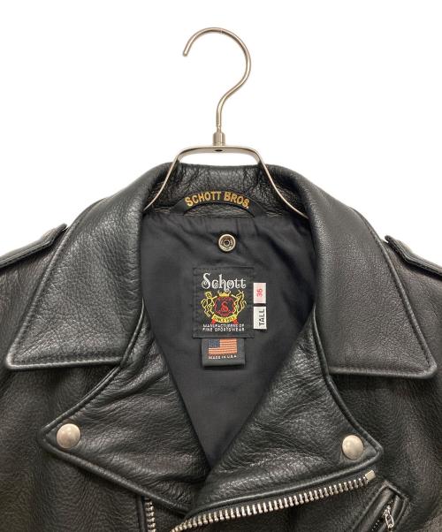 Schott（ショット）Schott (ショット) ワンスター ダブルライダースカウレザージャケット ブラック サイズ:36の古着・服飾アイテム