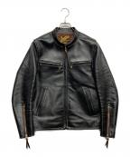 Y'2LEATHERワイツーレザー）の古着「ホースシングルライダージャケット」｜ブラック