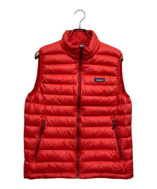 Patagonia（パタゴニア）Patagonia (パタゴニア) M's Down Sweater Vest レッド サイズ:Mの古着・服飾アイテム