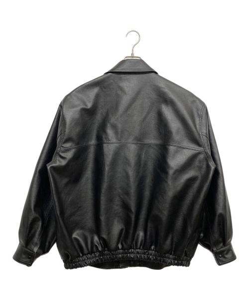 SINSS（シンス）SINSS (シンス) Loose synthetic leather blouson ブラック サイズ:Mの古着・服飾アイテム