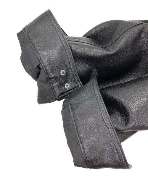 SINSS（シンス）SINSS (シンス) Loose synthetic leather blouson ブラック サイズ:Mの古着・服飾アイテム