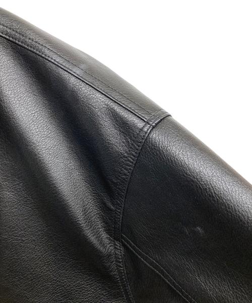 SINSS（シンス）SINSS (シンス) Loose synthetic leather blouson ブラック サイズ:Mの古着・服飾アイテム