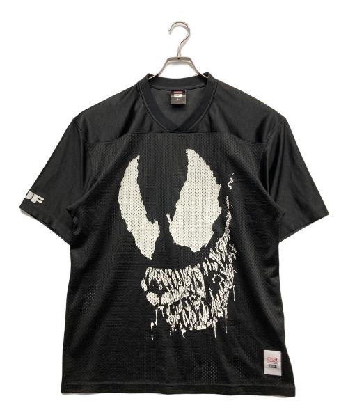 HUF（ハフ）HUF (ハフ) MARVEL (マーベル) ゲームシャツ ブラック サイズ:Lの古着・服飾アイテム