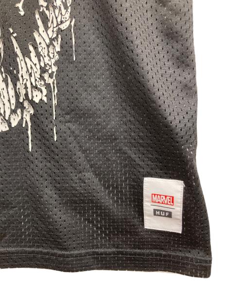 HUF（ハフ）HUF (ハフ) MARVEL (マーベル) ゲームシャツ ブラック サイズ:Lの古着・服飾アイテム