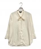 theoryセオリー）の古着「ボウタイブラウス」｜ホワイト