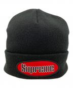 SUPREMEシュプリーム）の古着「ロゴニット帽」｜ブラック