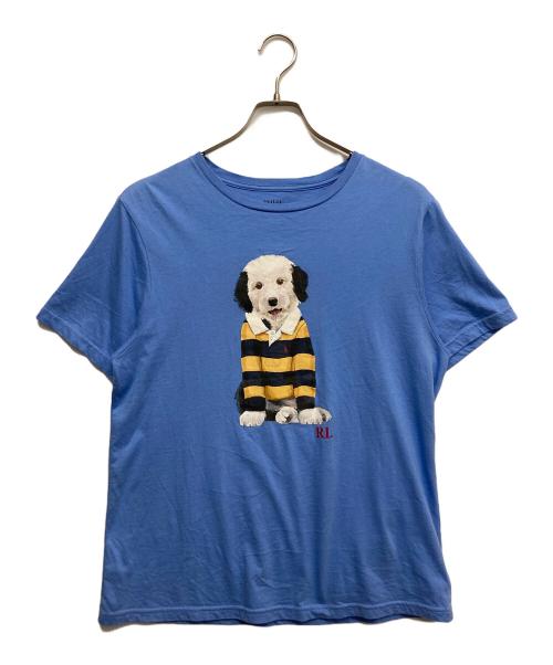 POLO RALPH LAUREN（ポロ・ラルフローレン）POLO RALPH LAUREN (ポロ・ラルフローレン) プリントTシャツ ブルー サイズ:XLの古着・服飾アイテム