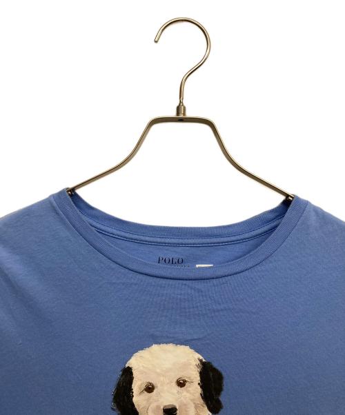 POLO RALPH LAUREN（ポロ・ラルフローレン）POLO RALPH LAUREN (ポロ・ラルフローレン) プリントTシャツ ブルー サイズ:XLの古着・服飾アイテム