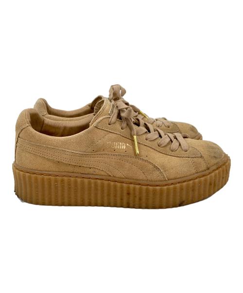 PUMA（プーマ）PUMA (プーマ) FENTY PUMA by Rihanna (フェンティ プーマ バイ リアーナ) SUEDE CREEPERS ブラウン サイズ:25の古着・服飾アイテム