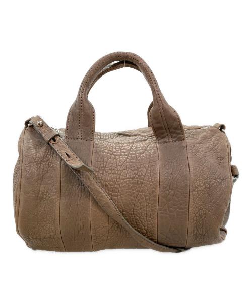 ALEXANDER WANG（アレキサンダー・ワン）ALEXANDER WANG (アレキサンダー・ワン) ロッキースタッズ ハンドバッグ ブラウンの古着・服飾アイテム