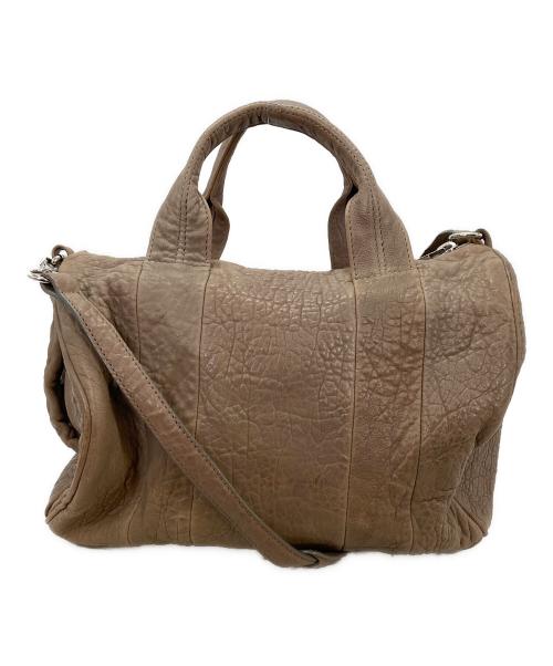 ALEXANDER WANG（アレキサンダー・ワン）ALEXANDER WANG (アレキサンダー・ワン) ロッキースタッズ ハンドバッグ ブラウンの古着・服飾アイテム