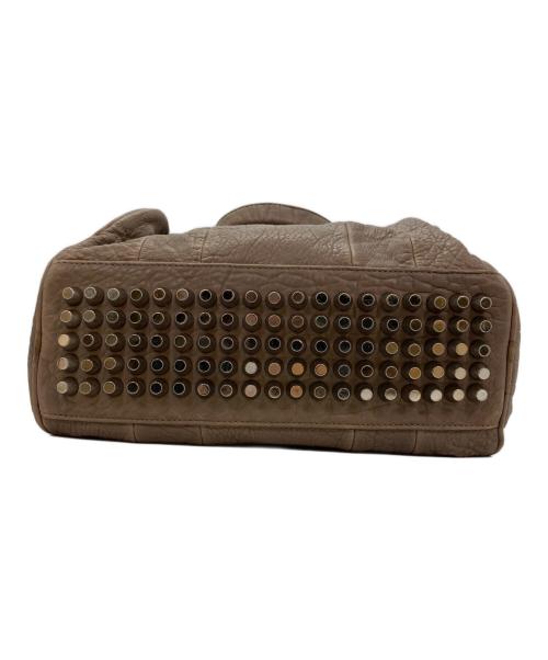 ALEXANDER WANG（アレキサンダー・ワン）ALEXANDER WANG (アレキサンダー・ワン) ロッキースタッズ ハンドバッグ ブラウンの古着・服飾アイテム