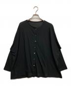 BEARDSLEYビアズリー）の古着「強燃糸カーディガン」｜ブラック