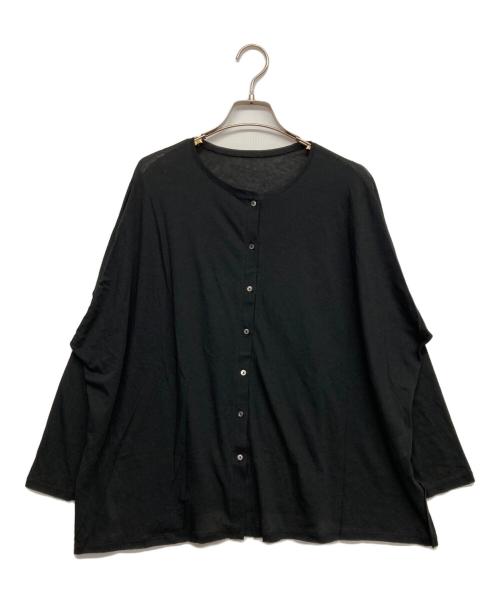 BEARDSLEY（ビアズリー）BEARDSLEY (ビアズリー) 強燃糸カーディガン ブラック サイズ:Fの古着・服飾アイテム