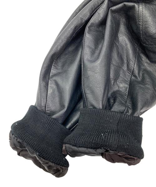 ROUNDTREE&YORKE（ラウンドツリーアンドヨーク）ROUNDTREE&YORKE (ROUNDTREE＆YORKE) レザージャケット ブラック サイズ:Mの古着・服飾アイテム