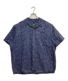 Eddie Bauer（エディーバウアー）の古着「リネン混半袖シャツ」｜ネイビー