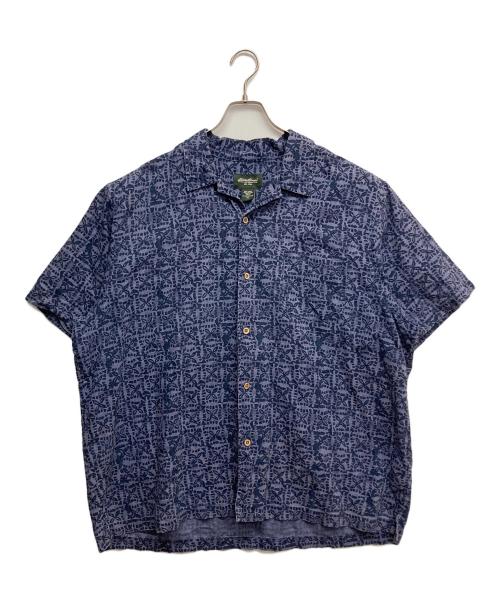 Eddie Bauer（エディーバウアー）Eddie Bauer (エディーバウアー) リネン混半袖シャツ ネイビー サイズ:XLの古着・服飾アイテム