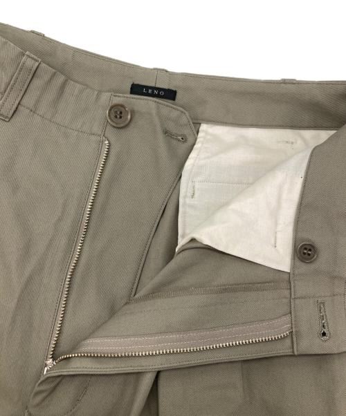 leno（リノ）LENO (リノ) ツータックパンツ ベージュ サイズ:2の古着・服飾アイテム
