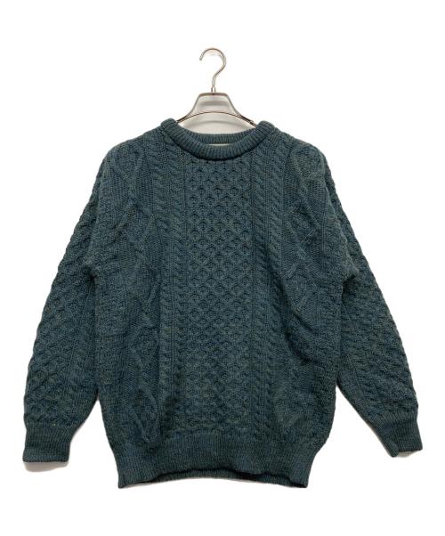 ARAN SWEATER MARKET（アランセーターマーケット）ARAN SWEATER MARKET (アランセーターマーケット) ウールニット ブルー サイズ:Mの古着・服飾アイテム