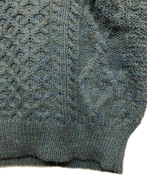 ARAN SWEATER MARKET（アランセーターマーケット）ARAN SWEATER MARKET (アランセーターマーケット) ウールニット ブルー サイズ:Mの古着・服飾アイテム