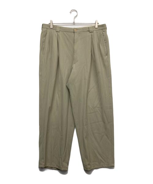 GIORGIO ARMANI（ジョルジョアルマーニ）GIORGIO ARMANI (ジョルジョアルマーニ) ツータックパンツ ベージュ サイズ:38の古着・服飾アイテム