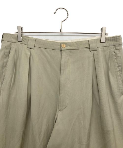 GIORGIO ARMANI（ジョルジョアルマーニ）GIORGIO ARMANI (ジョルジョアルマーニ) ツータックパンツ ベージュ サイズ:38の古着・服飾アイテム