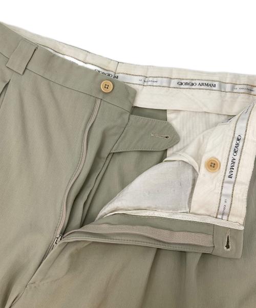 GIORGIO ARMANI（ジョルジョアルマーニ）GIORGIO ARMANI (ジョルジョアルマーニ) ツータックパンツ ベージュ サイズ:38の古着・服飾アイテム