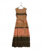 Diagramダイアグラム）の古着「ノースリーブワンピース」｜ブラウン