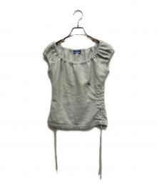 BURBERRY BLUE LABEL（バーバリー ブルー レーベル）の古着「半袖ニット」｜グレー