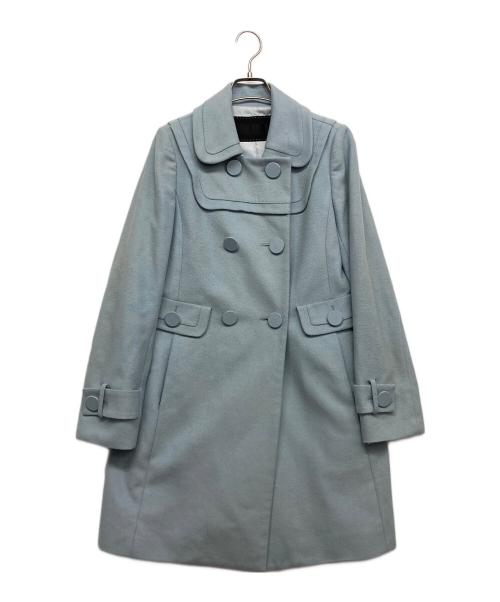 TO BE CHIC（トゥービーシック）TO BE CHIC (トゥービーシック) ウールコート ブルー サイズ:40の古着・服飾アイテム