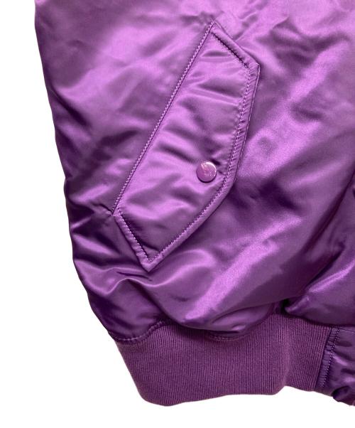 SUPREME（シュプリーム）Supreme (シュプリーム) Hooded MA-1 ジャケット パープル サイズ:Lの古着・服飾アイテム