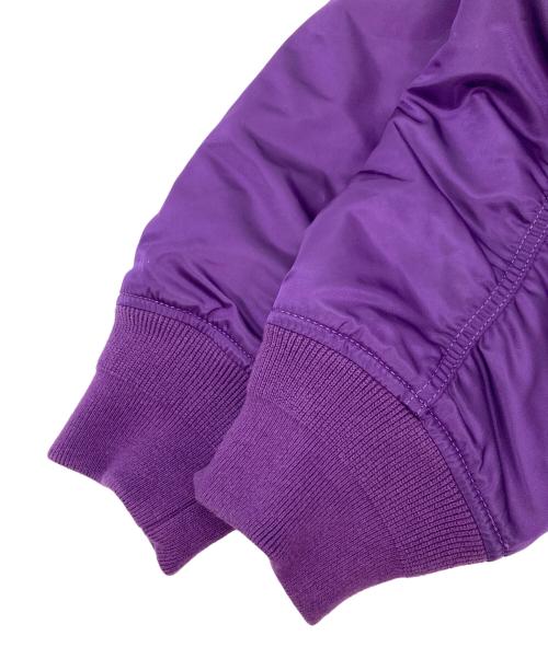 SUPREME（シュプリーム）Supreme (シュプリーム) Hooded MA-1 ジャケット パープル サイズ:Lの古着・服飾アイテム