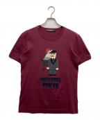 DOLCE & GABBANAドルチェ＆ガッバーナ）の古着「ワッペンTシャツ」｜レッド