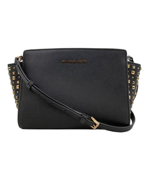 MICHAEL KORS（マイケル・コース）MICHAEL KORS (マイケル・コース) SELMA STUD MD MESSENGER ブラックの古着・服飾アイテム