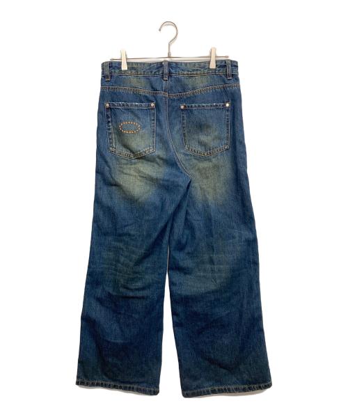 AFB（エーエフビー）AFB (エーエフビー) スタッズデニムパンツ インディゴ サイズ:Ｓの古着・服飾アイテム