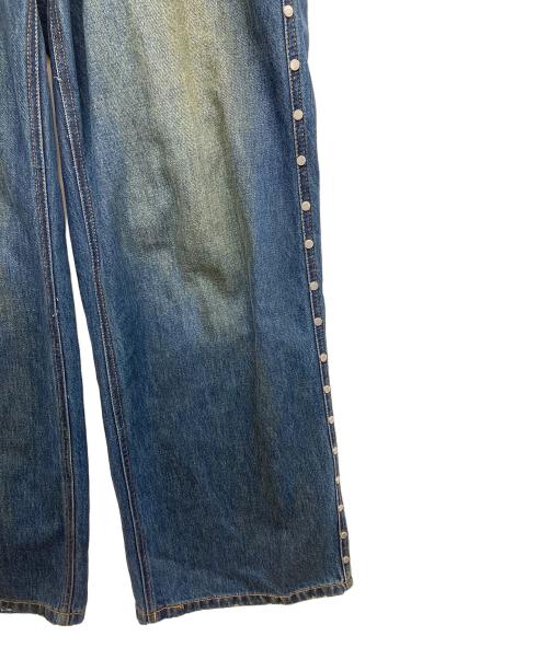 AFB（エーエフビー）AFB (エーエフビー) スタッズデニムパンツ インディゴ サイズ:Ｓの古着・服飾アイテム