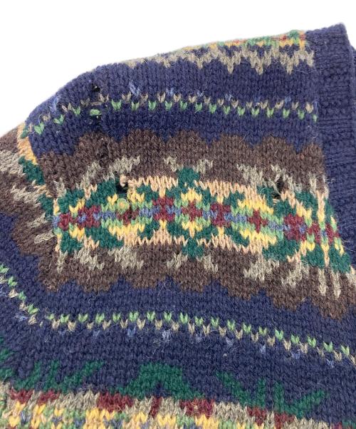 POLO RALPH LAUREN（ポロ・ラルフローレン）POLO RALPH LAUREN (ポロ・ラルフローレン) Vネックニット ネイビー サイズ:Mの古着・服飾アイテム