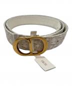 Christian Diorクリスチャン ディオール）の古着「30モンテーニュリバーシブルベルト」｜ホワイト