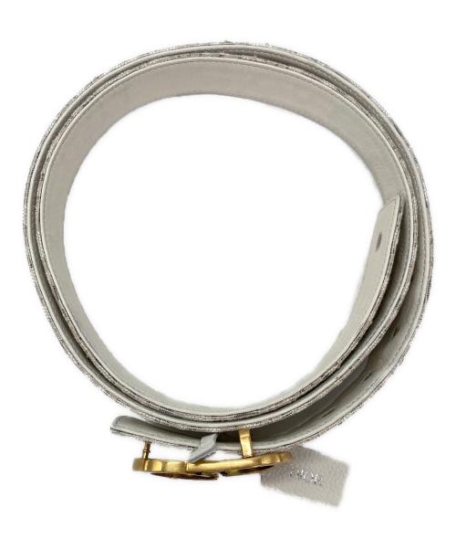 Christian Dior（クリスチャン ディオール）Christian Dior (クリスチャン ディオール) 30モンテーニュリバーシブルベルト ホワイトの古着・服飾アイテム